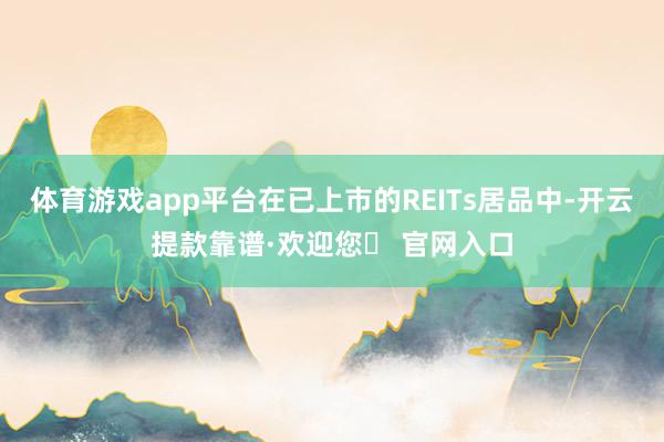 体育游戏app平台在已上市的REITs居品中-开云提款靠谱·欢迎您✅ 官网入口