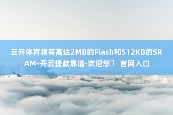 云开体育领有高达2MB的Flash和512KB的SRAM-开云提款靠谱·欢迎您✅ 官网入口